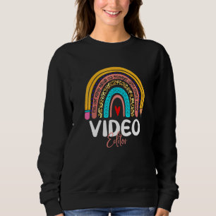 Sweatshirt Monteur vidéo Rainbow News Media Production Commun