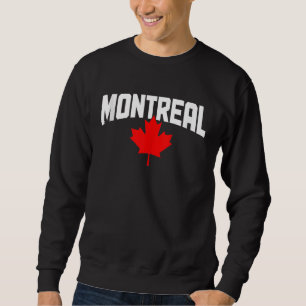 Sweatshirt Montréal Québec Feuille d'érable Canada Drapeau ca
