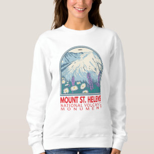 Sweatshirt Monument national du volcan Sainte-Hélène Rétro