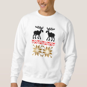 Sweatshirt moose black red gold Germany