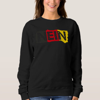 Sweatshirt Mot allemand Nein