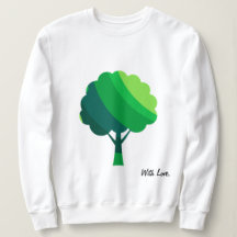 Motif d'arbre vert minime esthétique personnalisé