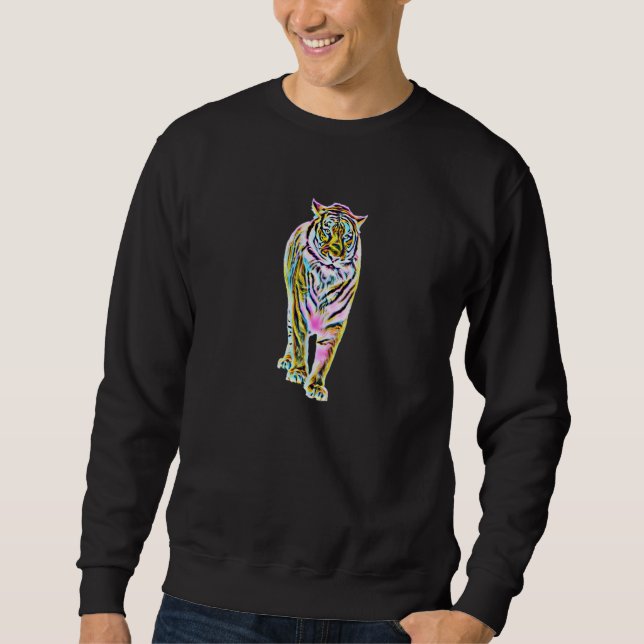 Sweatshirt Motif de tigre  3 (Devant)