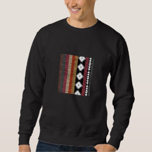 Sweatshirt Motif des lignes colorées de la tribu natif Aztèqu