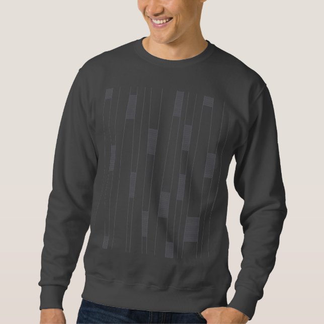 Sweatshirt Motif graphique linéaire simple, minimal et modern (Devant)