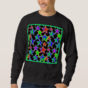Sweatshirt Motif lumineux Neon Starlight