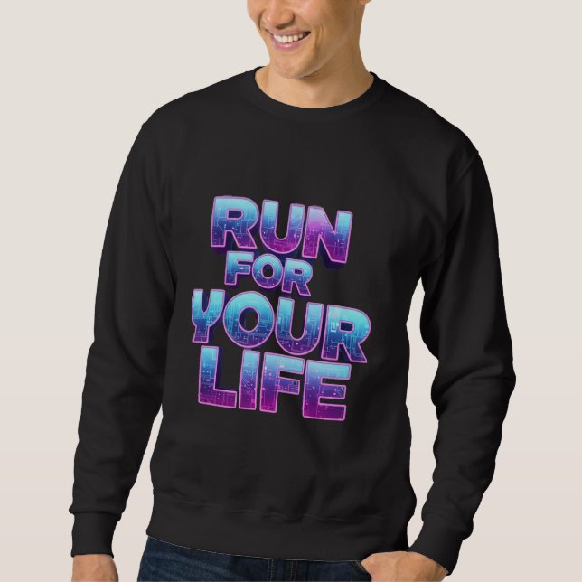 Sweatshirt Motivation de course professionnelle (Devant)