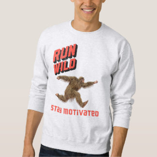Sweatshirt Motivation Fitness Bigfoot Cours à Fond Libre
