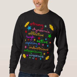 Sweatshirt Mots de force et d'énergie