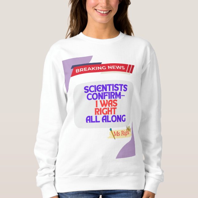 Sweatshirt Ms Right (Devant)