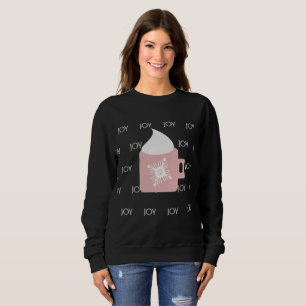 Sweatshirt Mug de Noël Flocon de Neige Joie Hiver