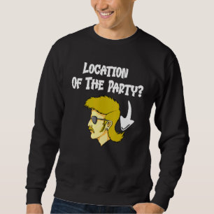 Sweatshirt Mullet Hairdo Emplacement De La Partie Redneck