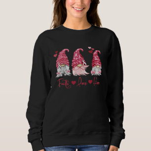 Sweatshirt Myélome multiple Foi Espoir Aimer Burgundy Gnomes