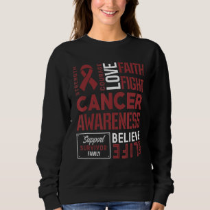 Sweatshirt Myélome Multiple Force Courage Et Foi