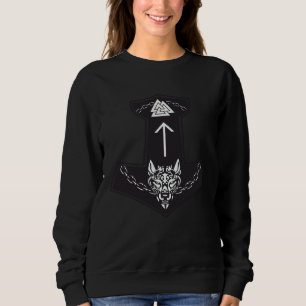 Sweatshirt Mythologie nordique Viking Fenrir Loup Odin Symbol