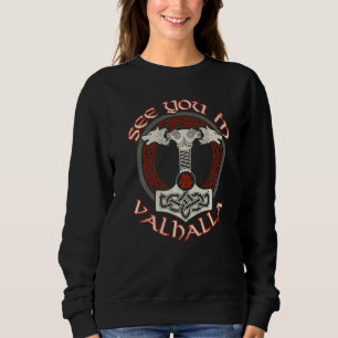 Sweatshirt Mythologie Norse Thalknut Vous Voir À Valhalla V