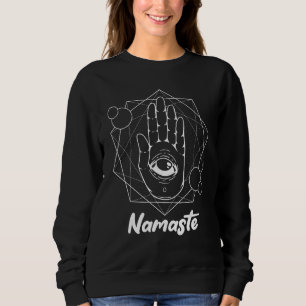 Sweatshirt Namaste Hamsa Eye Hindouisme Fatima Arabe
