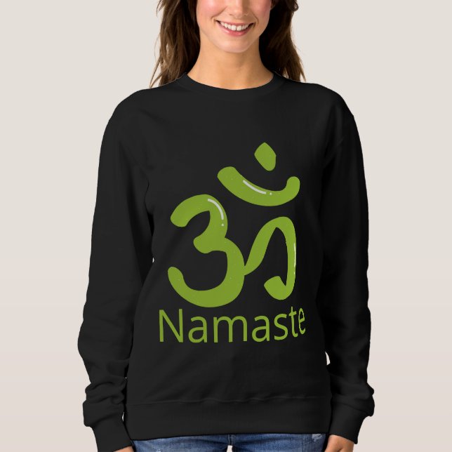 Sweatshirt Namaste Yoga Design (Devant)