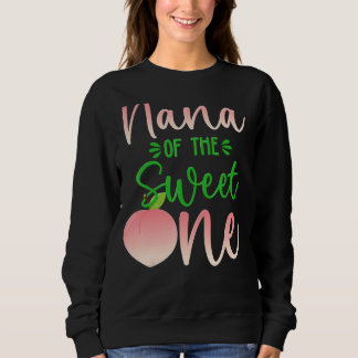 Sweatshirt Nana De L'Anniversaire Un Peach 1Eté Fruit Fa