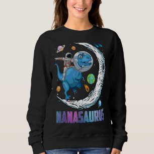 Sweatshirt Nanasaurus Astronaut équitation Dinosaur Rex Mères
