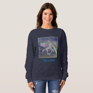 Sweatshirt N'arrêtez jamais de croire en vol Inspirational Un