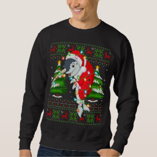 Sweatshirt Narwhal Xmas Tree Correspondant Père Noël Narwhal