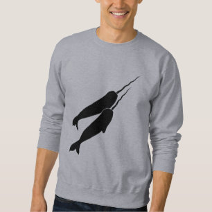Sweatshirt Narwhals mignon nageant ensemble la silhouette