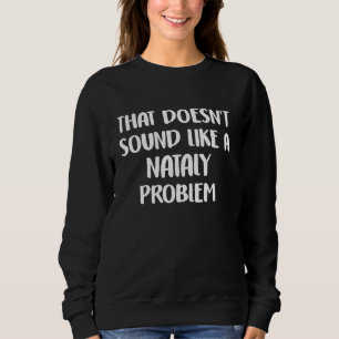 Sweatshirt NATALY Personnalisé Flower Girls NATALY Nom