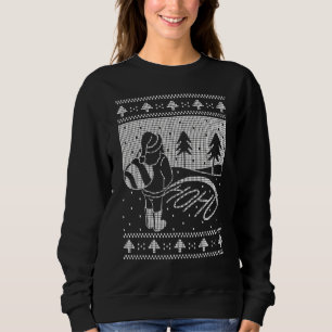 Sweatshirt Naughty Père Noël Peeing Ho Ho Ho Sur Neige Vilain