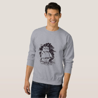Sweatshirt Naviguer en haute mer – Art de bateau vintage
