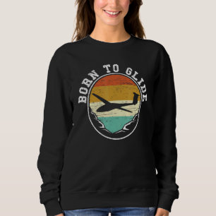 Sweatshirt Né À Glide Glider Aéronautique Pilote Ai