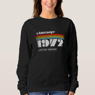 Sweatshirt Né en 1972 50e anniversaire Vintage Classic