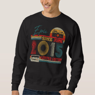 Sweatshirt Né Juin 2015 Epic Depuis Juin 2015 7 Ans