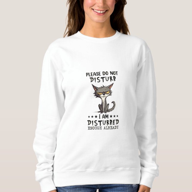 Sweatshirt Ne pas déranger (Devant)