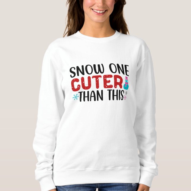 Sweatshirt Neige D'Un Couteau De Plus Que Ça (Devant)