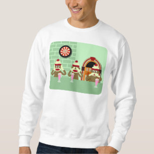 Sweatshirt N'entendez, voyez, parler l'aucune crème glacée