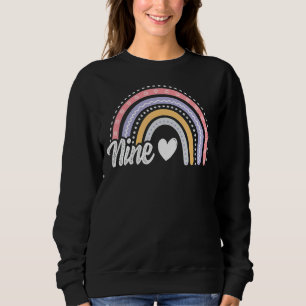 Sweatshirt Neuf 9 ans Neuvième 9e anniversaire fille mignonne