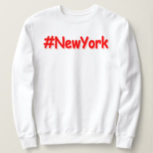 Sweatshirt "#NewYork " Conception Mignonne. Acheter Maintenan