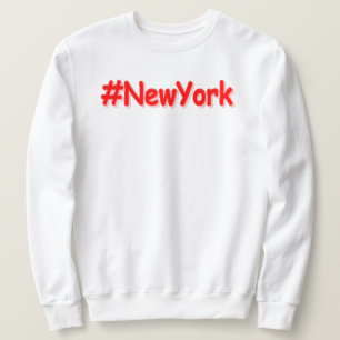 Sweatshirt "#NewYork" Joli design. Commandez dès maintenant