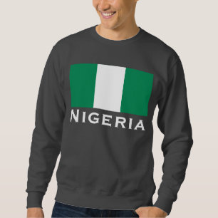 Sweatshirt Nigeria avec le drapeau nigérian (Afrique de l'Oue