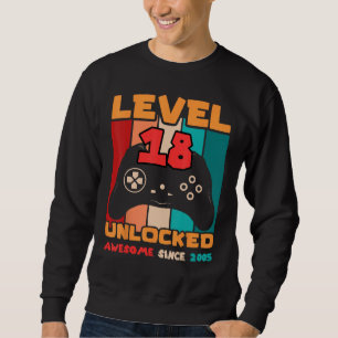 Sweatshirt Niveau 18 Déverrouillé Conception du joueur d'anni