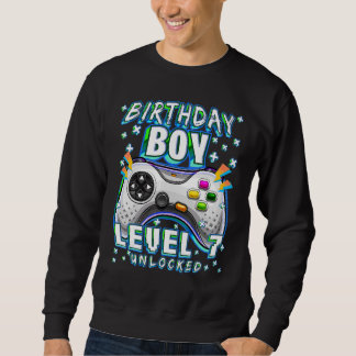 Sweatshirt Niveau 7 Jeu vidéo déverrouillé 7e Jeu d'anniversa
