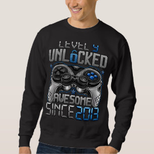 Sweatshirt Niveau 9 déverrouillé stupéfiant depuis 2013 9e an