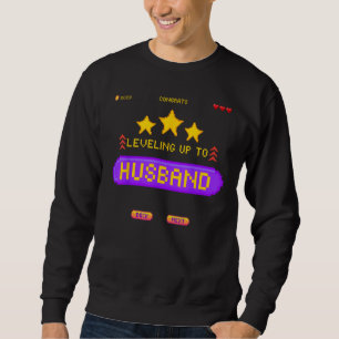 Sweatshirt Niveau de mariage de joueur passant au mari céliba