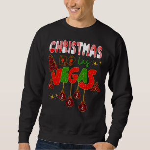 Sweatshirt Noël à Las Vegas Group Correspondance typographiqu