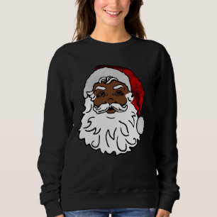 Sweatshirt noël africain noir père Noël