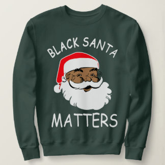 Sweatshirt Noël aux Black Matters d'Amérique africaine