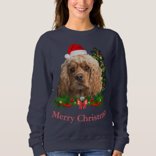 Sweatshirt Noël cocker spaniel 