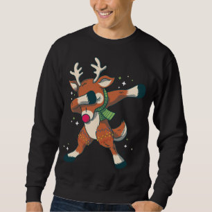 Sweatshirt Noël Dabbing Reindeer Dab Dance Reindeer Antl