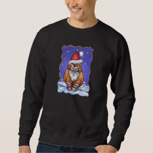 Sweatshirt Noël de chat de gingembre